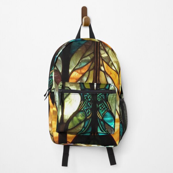 Item preview, Forest Stained Glass 10 Abstract AI Generated Art designed and sold by MeAI-Art.