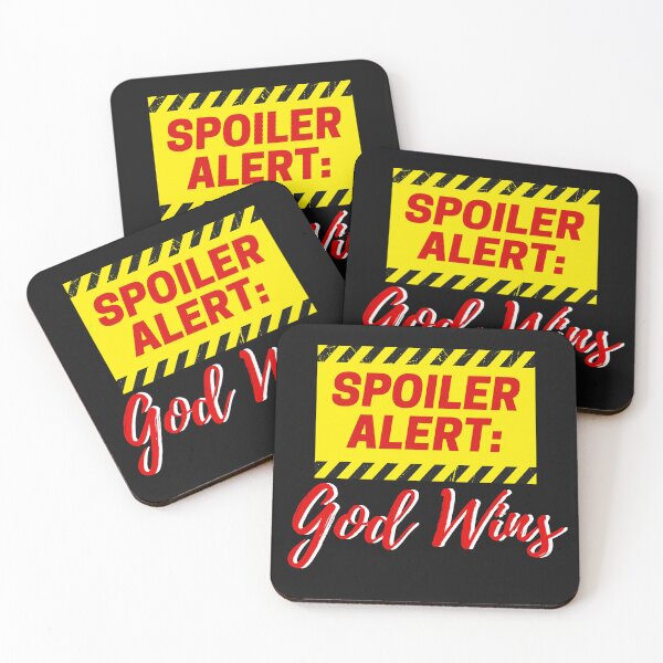 Item preview, Spoiler God Wins. Spoiler Alert God Wins designed and sold by CreacionsMeraki.