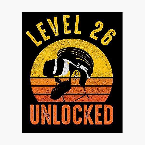 Item preview, Level 26 Unlocked Birthday Dad VR Gamer Fathers Day Gift Virtual Reality designed and sold by DadJokeDescript.