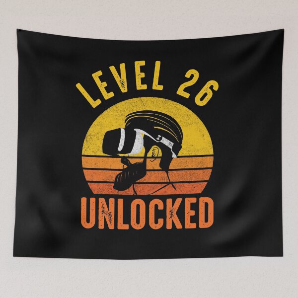 Item preview, Level 26 Unlocked Birthday Dad VR Gamer Fathers Day Gift Virtual Reality designed and sold by DadJokeDescript.