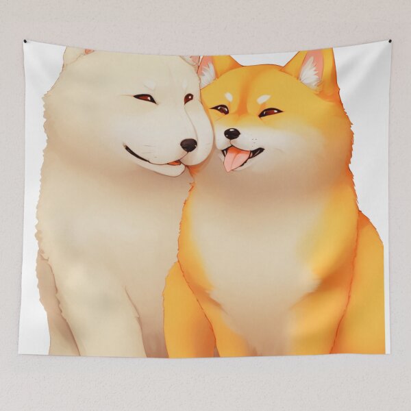Item preview, Cute Doggo chibi couple bonding together designed and sold by Pinghing.