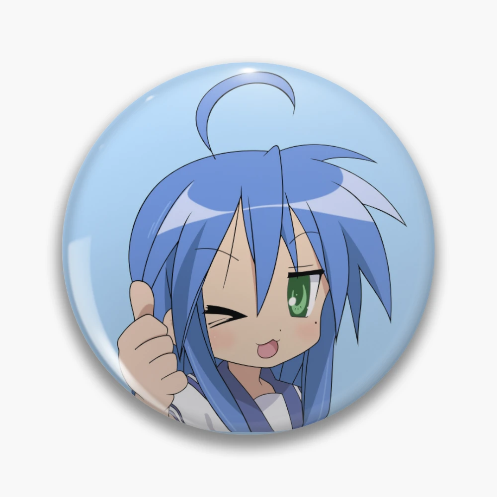 I made these emo konata pins! : r/luckystar