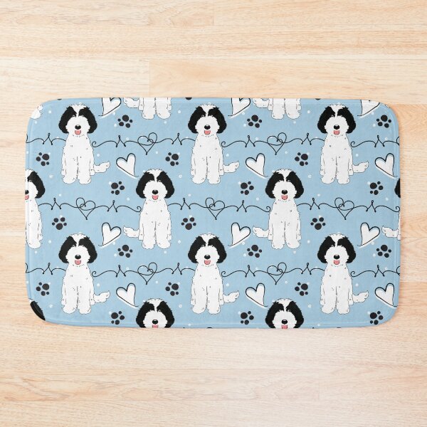 Item preview, LOVE Labradoodle - Black White 1 designed and sold by Lulupainting.