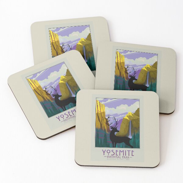 Item preview, Deer in Yosemite National Park Illustration  designed and sold by WallGarden.