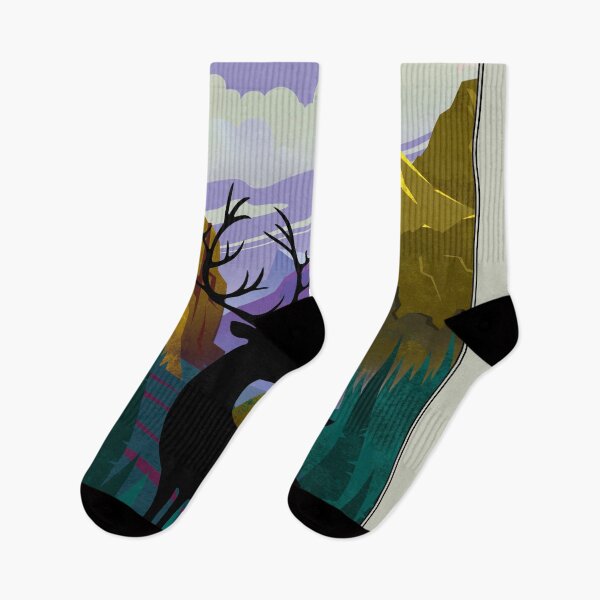Item preview, Deer in Yosemite National Park Illustration  designed and sold by WallGarden.