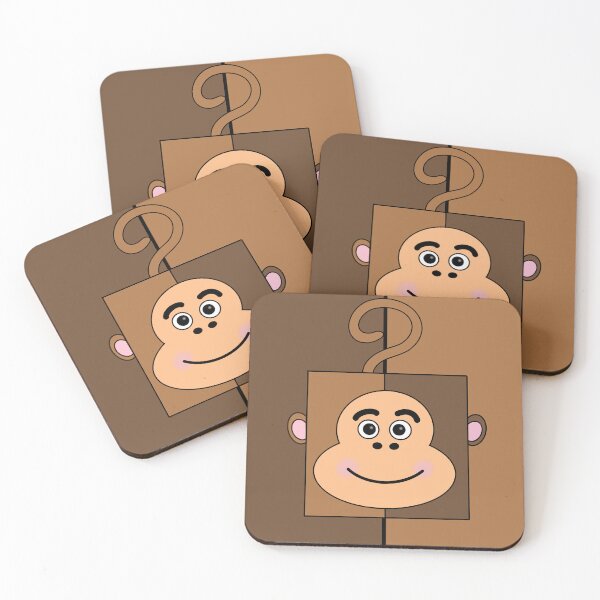 Item preview, Square Head Monkey designed and sold by MarjorieHoweArt.
