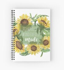 Fearfully and Wonderfully Made Spiral Notebook
