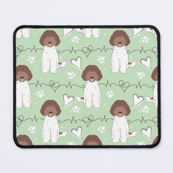 Item preview, LOVE Labradoodle - Chocolate White 2 designed and sold by Lulupainting.