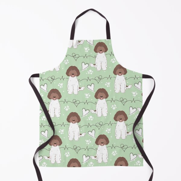 Item preview, LOVE Labradoodle - Chocolate White 2 designed and sold by Lulupainting.