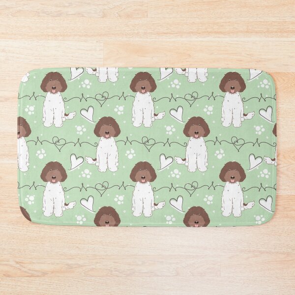 Item preview, LOVE Labradoodle - Chocolate White 2 designed and sold by Lulupainting.