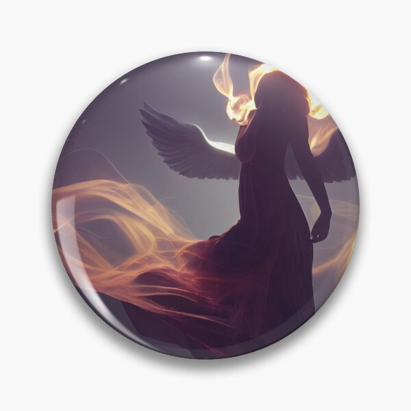 Item preview, Silhouette of Fiery Winged Angel designed and sold by werewolftogo.