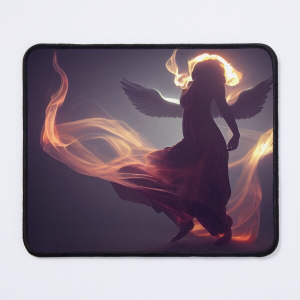 Item preview, Silhouette of Fiery Winged Angel designed and sold by werewolftogo.