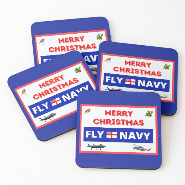 Item preview, Merry Christmas Fly Navy Fixed Wing and Helicopters designed and sold by Bagsyrose.