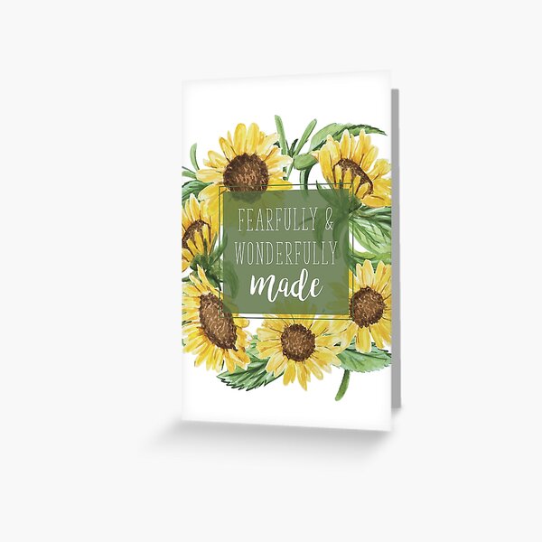 Fearfully and Wonderfully Made Greeting Card