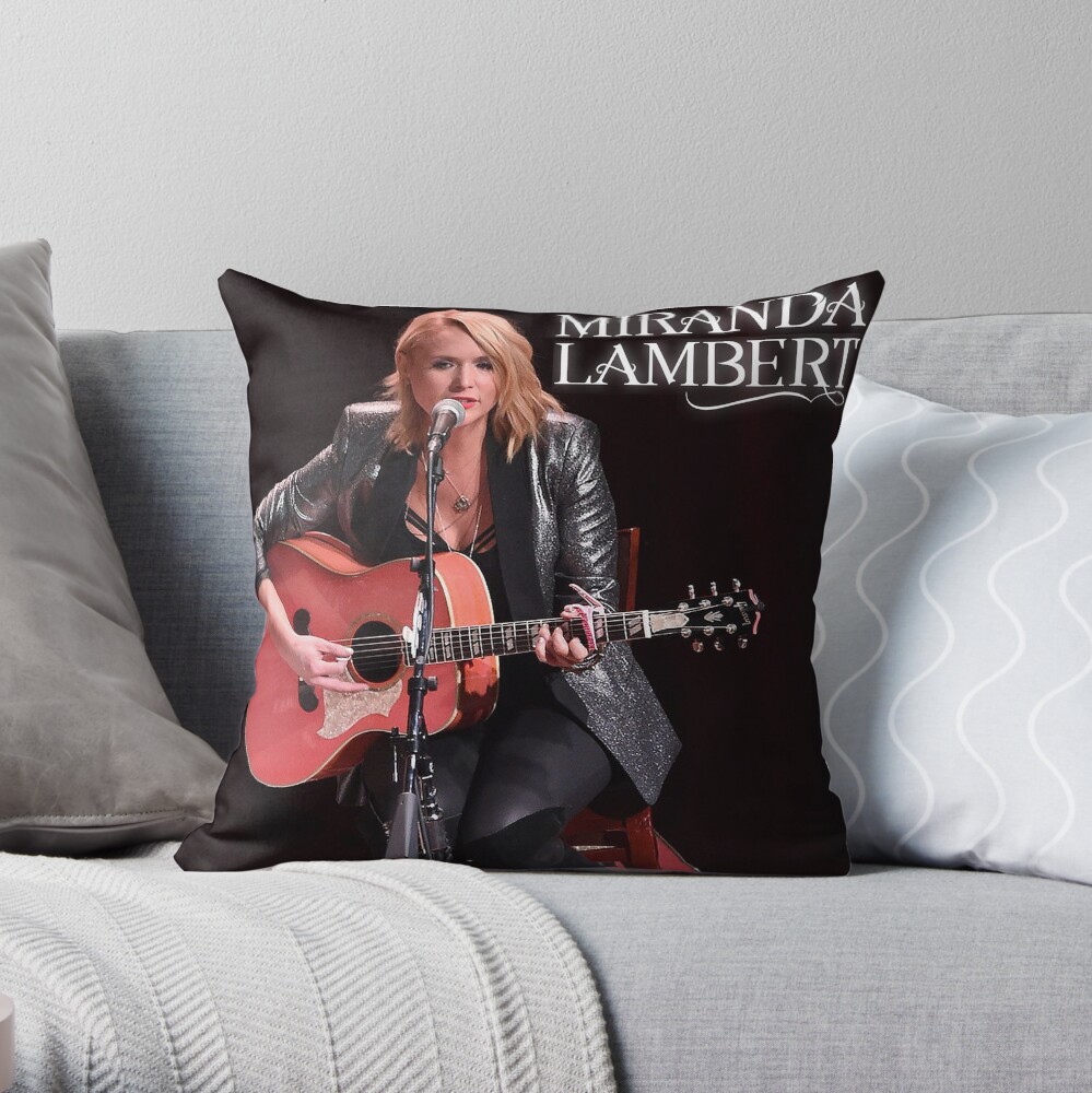 miranda lambert song throw pillow  pumela redbubble
