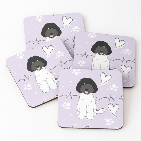 Item preview, LOVE Labradoodle - Black White 2 designed and sold by Lulupainting.