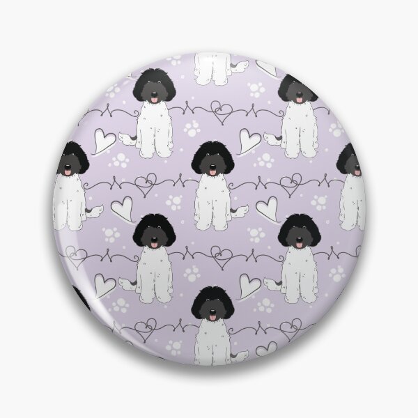 Item preview, LOVE Labradoodle - Black White 2 designed and sold by Lulupainting.