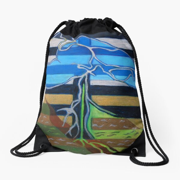 Hexagram 3: Chun (Difficulty at the Beginning) Drawstring Bag