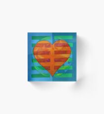 Hexagram 2: K'un (Receptive) Acrylic Block