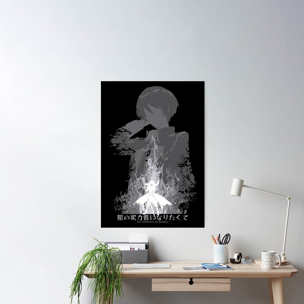 The Eminence in Shadow or Kage no Jitsuryokusha ni Naritakute anime  characters Cid Kagenou in Distressed Grunge Style featured with The  Eminenece in Shadow Japanese Text Kanji Poster for Sale by Animangapoi