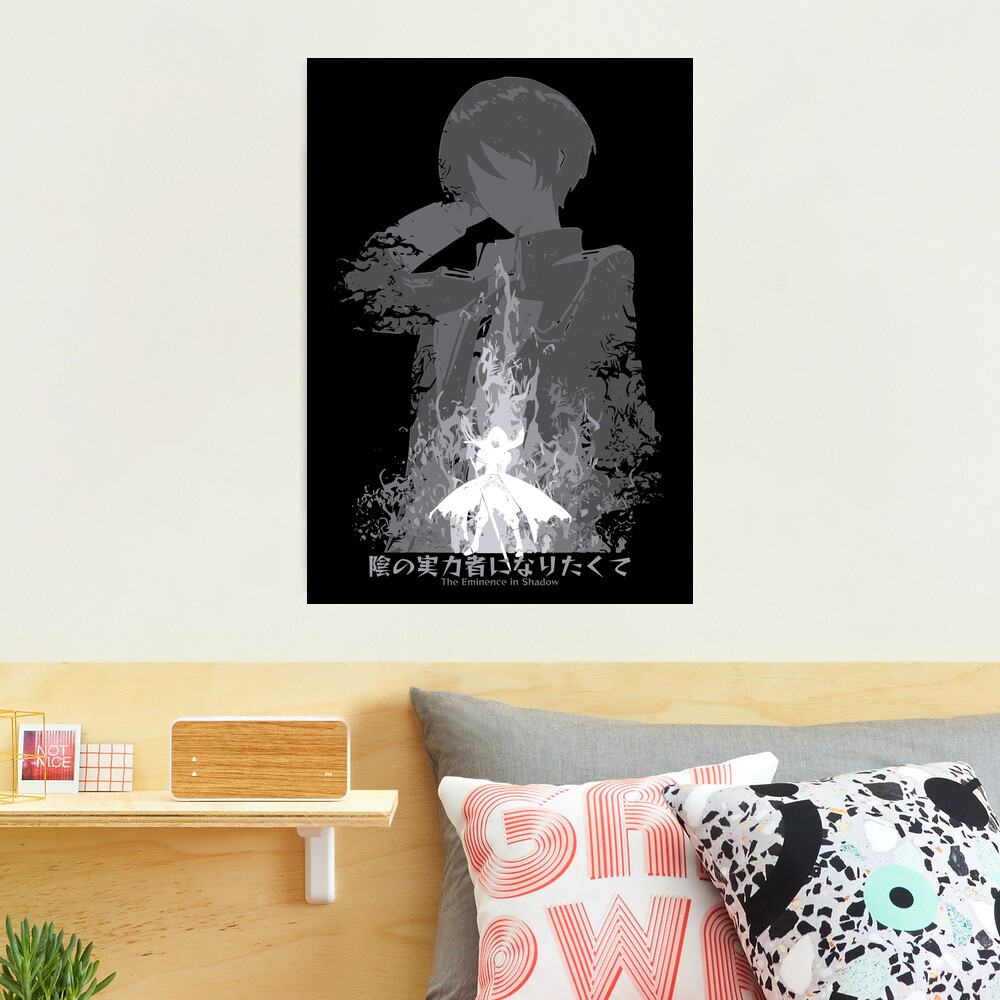 The Eminence in Shadow or Kage no Jitsuryokusha ni Naritakute anime  characters Cid Kagenou in Distressed Grunge Style featured with The  Eminenece in Shadow Japanese Text Kanji Poster for Sale by Animangapoi