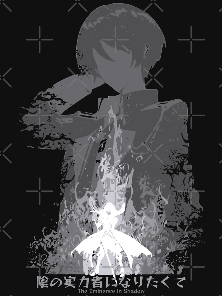 The Eminence in Shadow or Kage no Jitsuryokusha ni Naritakute Anime  Characters : Shadow Sama in I am Atomic Pose (Transparent Black Line Art  Design) Sticker for Sale by Animangapoi