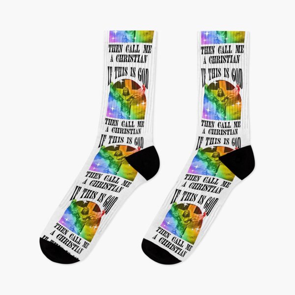 Item preview, If This Is God Then Call Me A Christian - Funny Gay Jesus designed and sold by Picket Club.