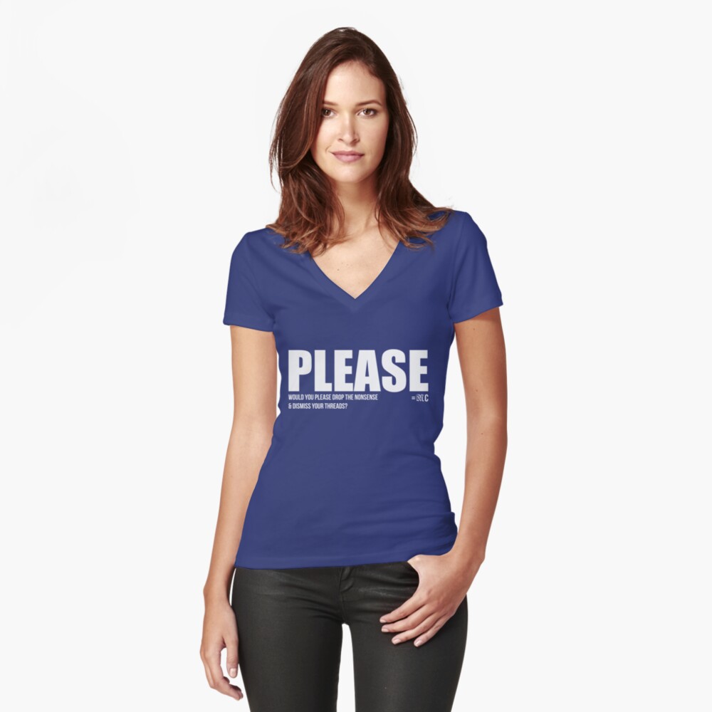 Item preview, Fitted V-Neck T-Shirt designed and sold by MCANTO.