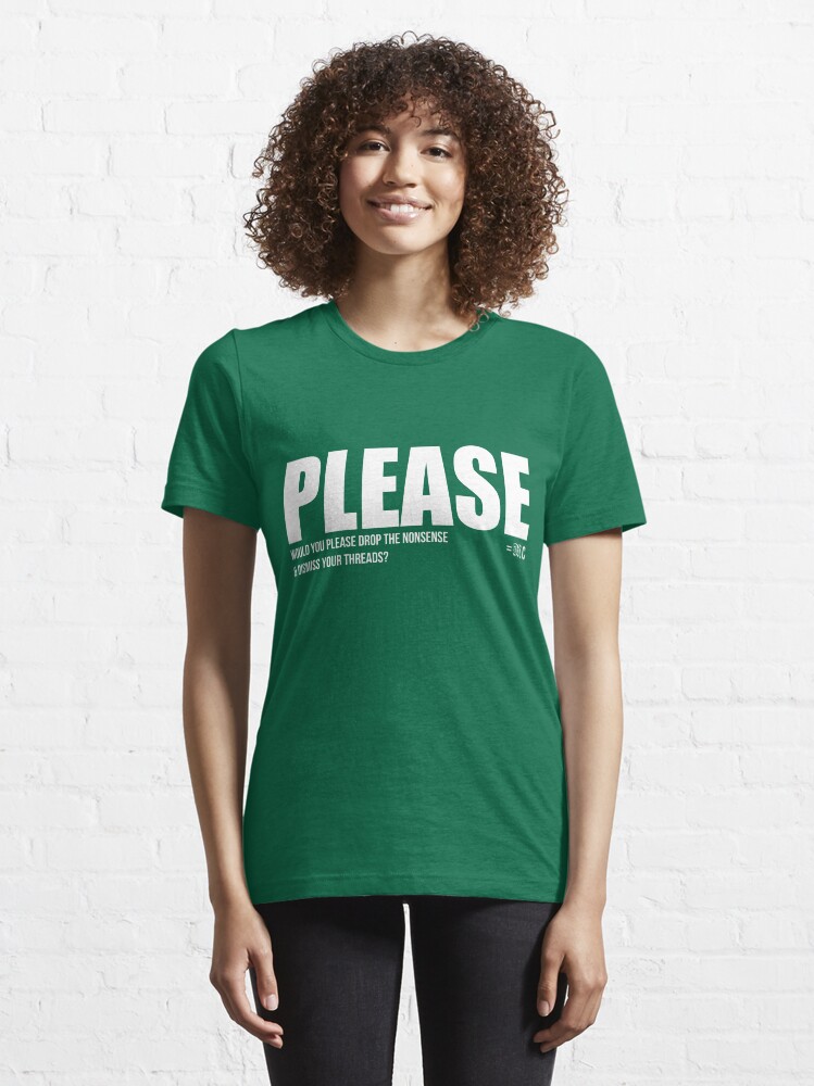Alternate view of PLEASE tee + hoodie Essential T-Shirt