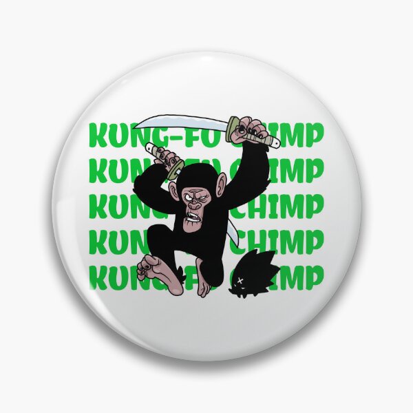 Item preview, Kung-fu chimp t-shirt designed and sold by Eugenie974.