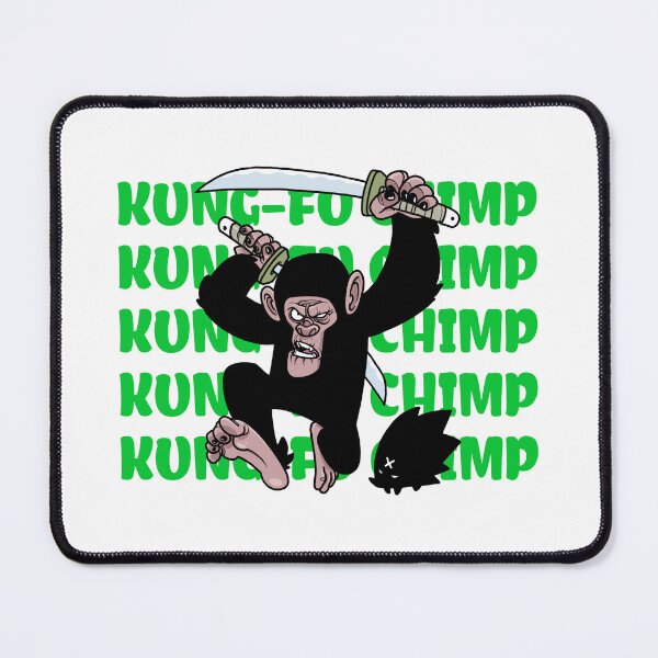 Item preview, Kung-fu chimp t-shirt designed and sold by Eugenie974.