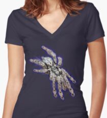 Togo Starburst Baboon Tarantula Women's Fitted V-Neck T-Shirt