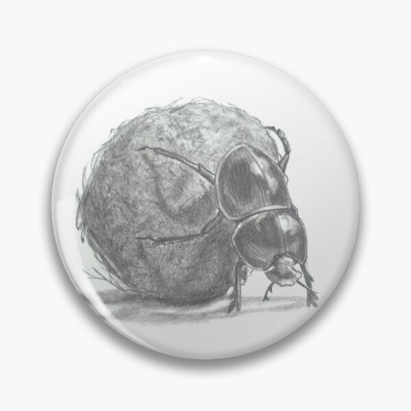 Item preview, The dung beetle carrying its pellet designed and sold by Mint-Cloud-Art.