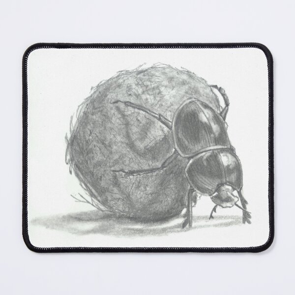 Item preview, The dung beetle carrying its pellet designed and sold by Mint-Cloud-Art.