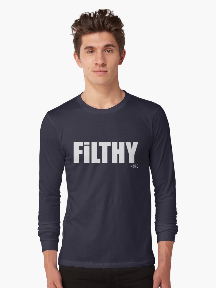Thumbnail 1 of 5, Long Sleeve T-Shirt, FILTHY tee & hoodie designed and sold by MAGDALENE CARMEN.