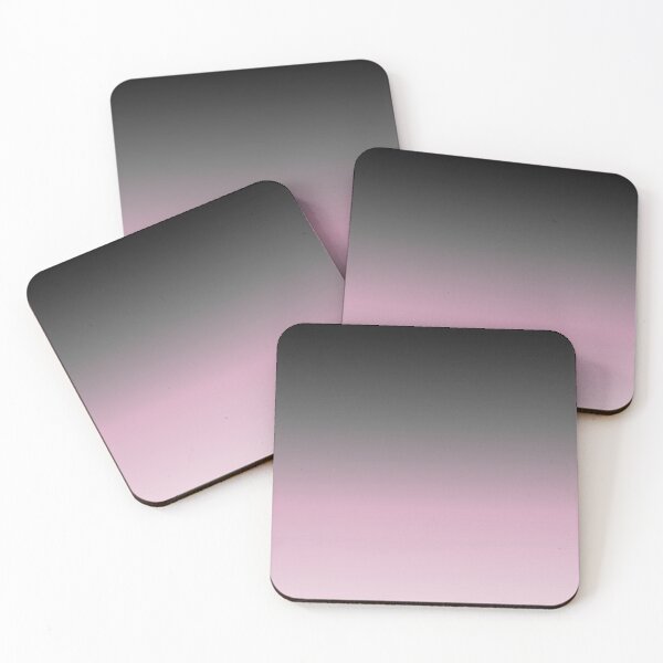 Item preview, Gradient ombre dark black grey gray to light pink colors designed and sold by Designs24U.