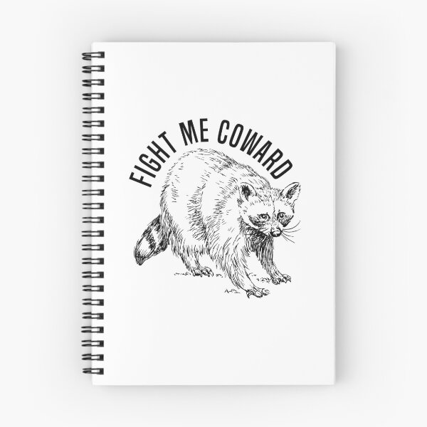 Item preview, Fight Me Coward Raccoon, Funny Raccoon Decal designed and sold by zackup.