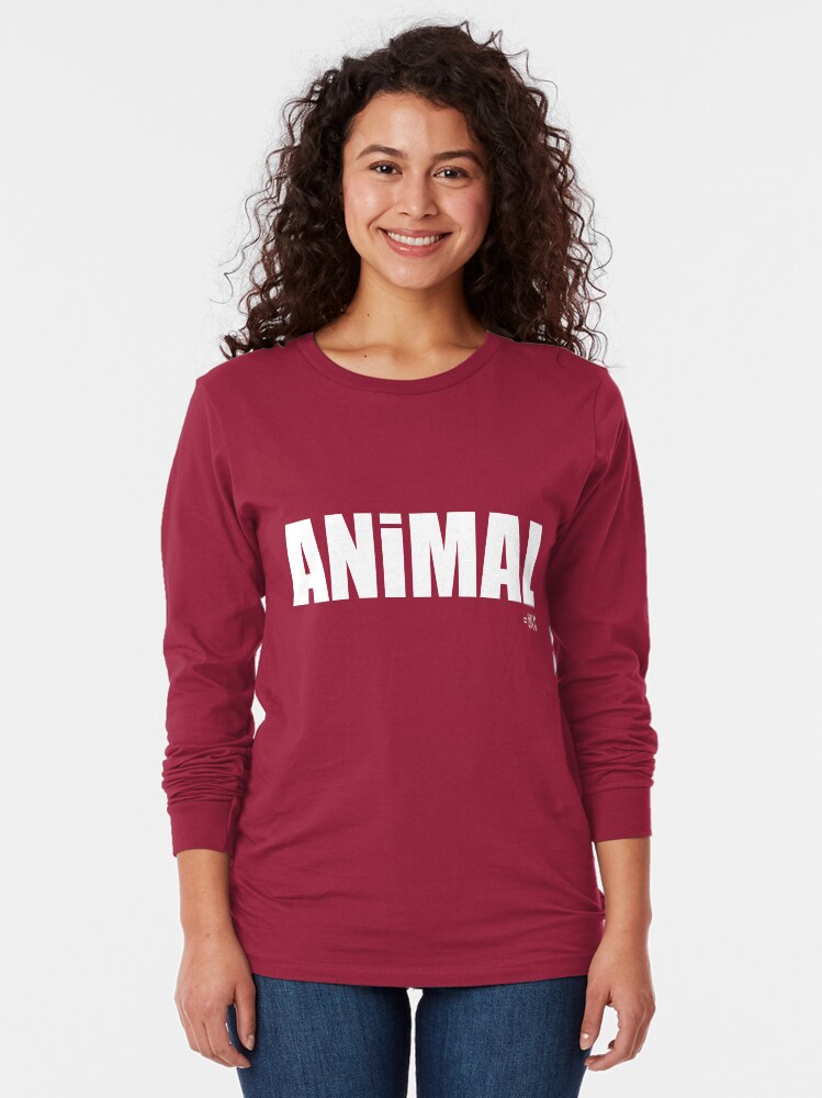 Thumbnail 2 of 5, Long Sleeve T-Shirt, ANIMAL tee + hoodie designed and sold by MAGDALENE CARMEN.