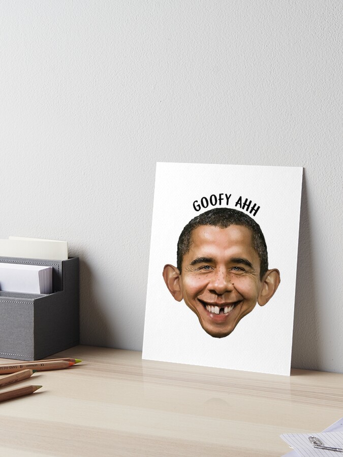 Goofy Ahh, Obamus Trinomus Sticker for Sale by FakihShop