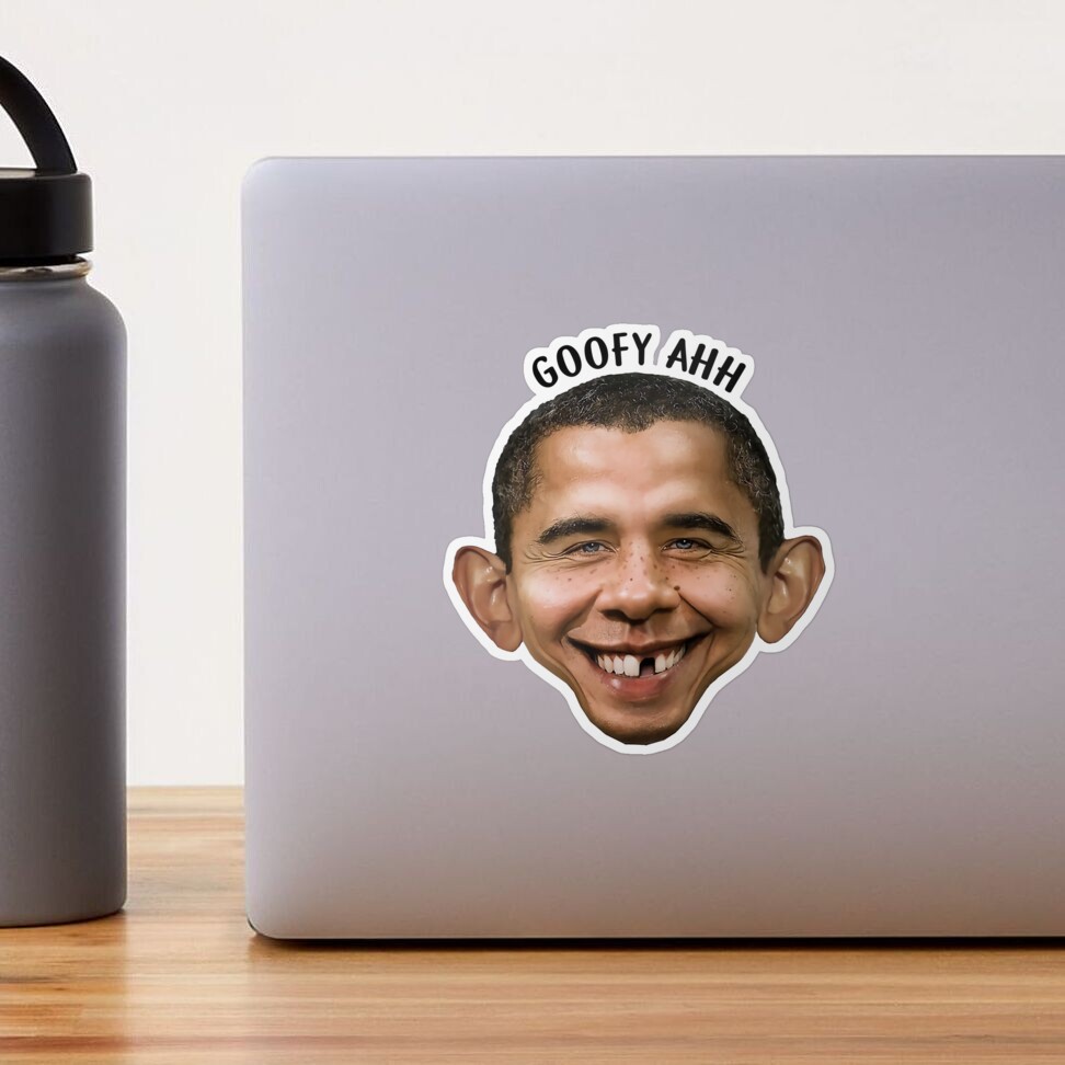 Goofy Ahh, Obamus Trinomus Sticker for Sale by FakihShop