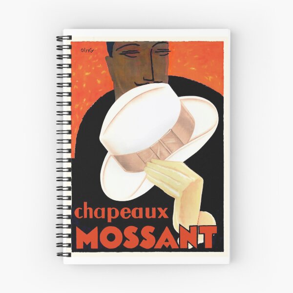Item preview, 1928 Chapeaux Mossant French Advertising Poster designed and sold by retrographics.