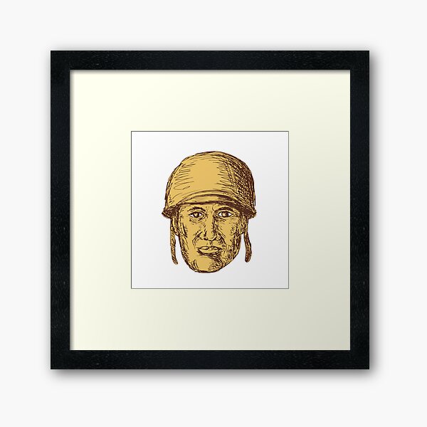 Chinese Communist Soldier Icon Framed Art Print By Patrimonio Redbubble