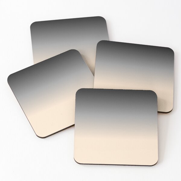 Item preview, Gradient ombre dark grey gray to light creme yellow beige colors designed and sold by Designs24U.