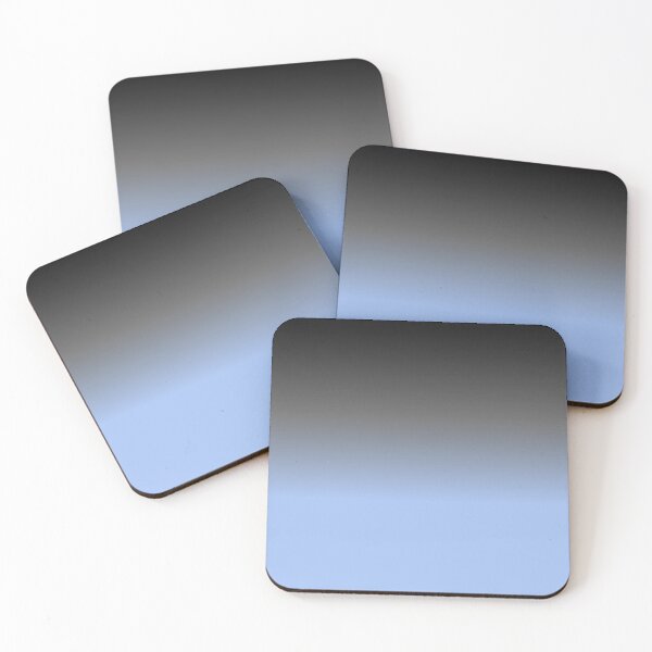 Item preview, Gradient ombre black grey gray to blue prewinkle colors designed and sold by Designs24U.