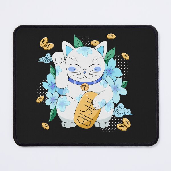 Item preview, Maneki neko with cerezo flower japanese  designed and sold by Natsukittyart.