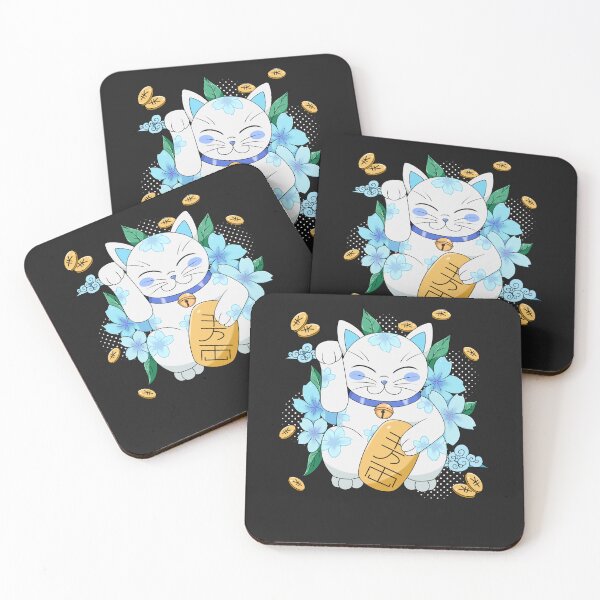 Item preview, Maneki neko with cerezo flower japanese  designed and sold by Natsukittyart.