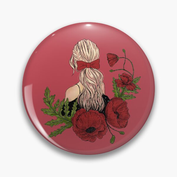 Item preview, Poppy Flower and Ponytail Girl designed and sold by Yell0whouse28.