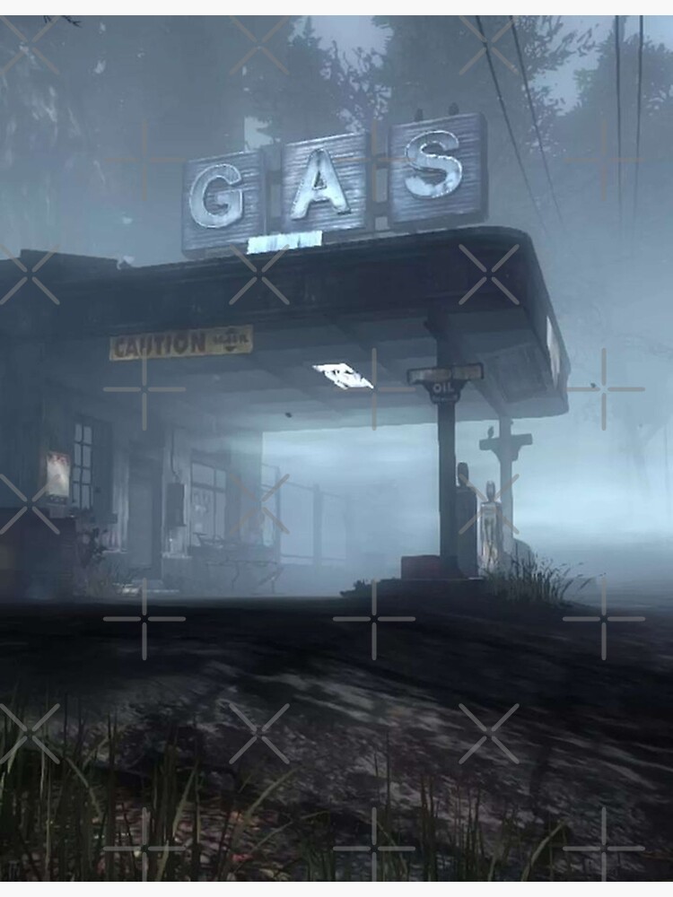 "Silent Hill Gas Station, 2022" Poster for Sale by owovita Redbubble
