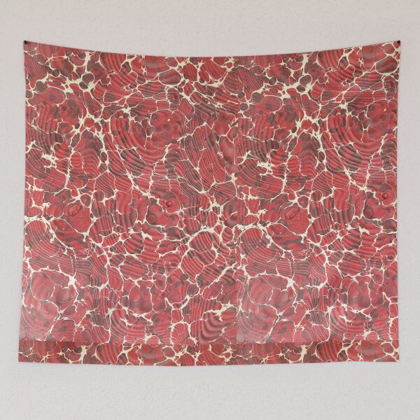 Item preview, Red and brown marbling with white cracks designed and sold by coverinlove.