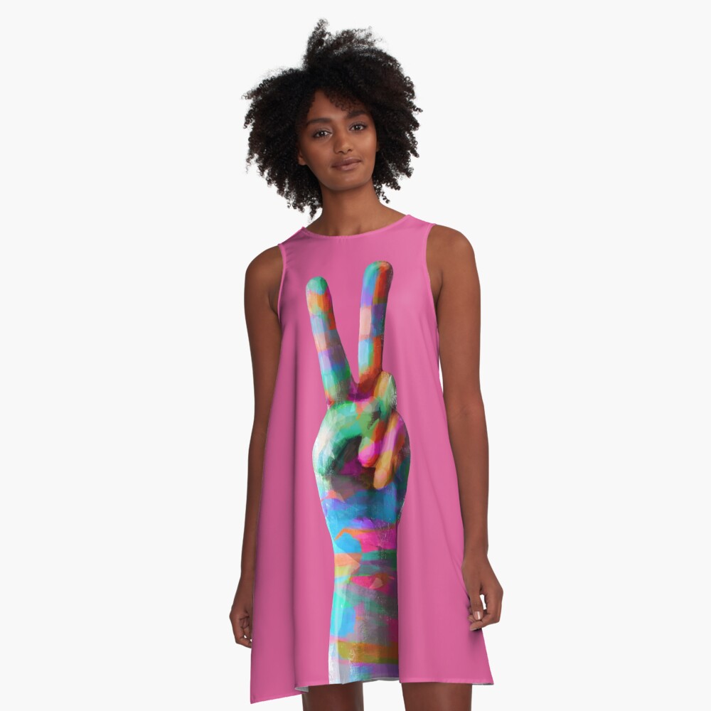Peace A-Line Dress